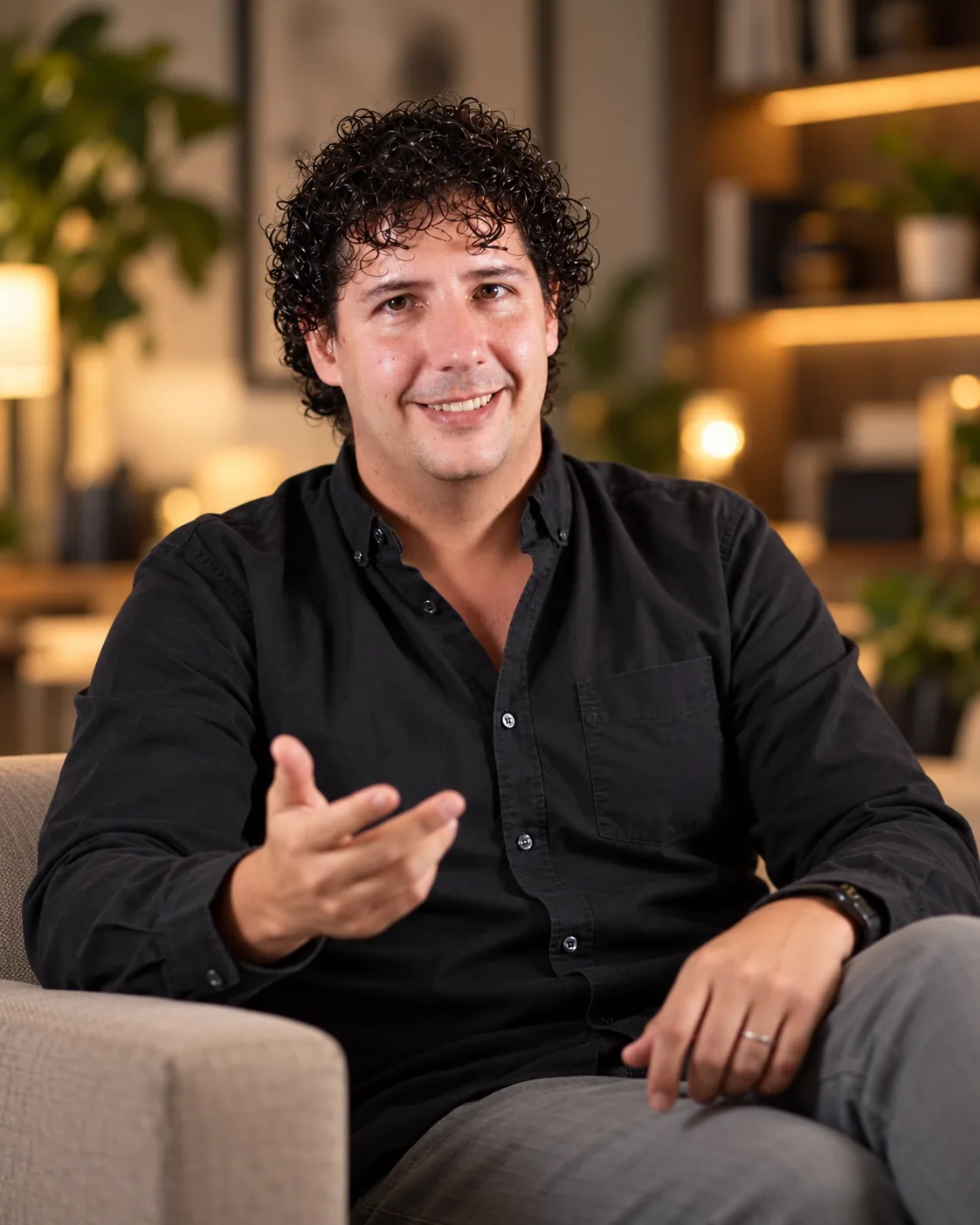 Carlos Herrero en conversación informal